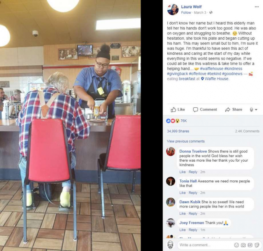 Waitress wins a $16,000 scholarship for being kind!
