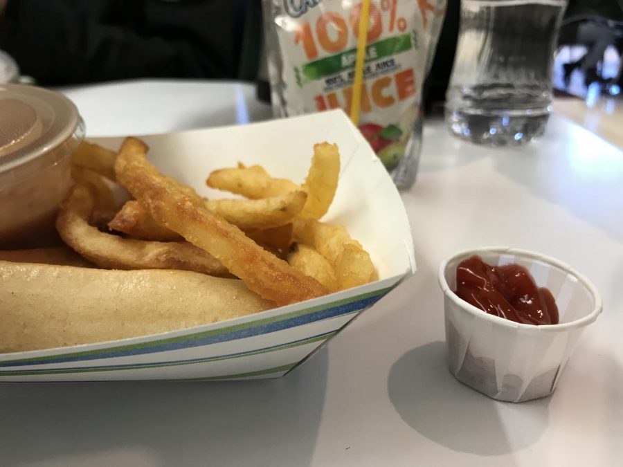 At lunch, a different type of fry is now available with each meal.