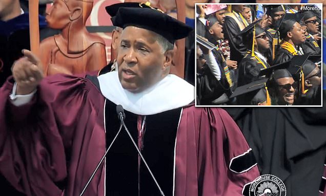 Robert F. Smith gives the commencement speech to Morehouse College, and announces he will pay off the graduates’ debt.