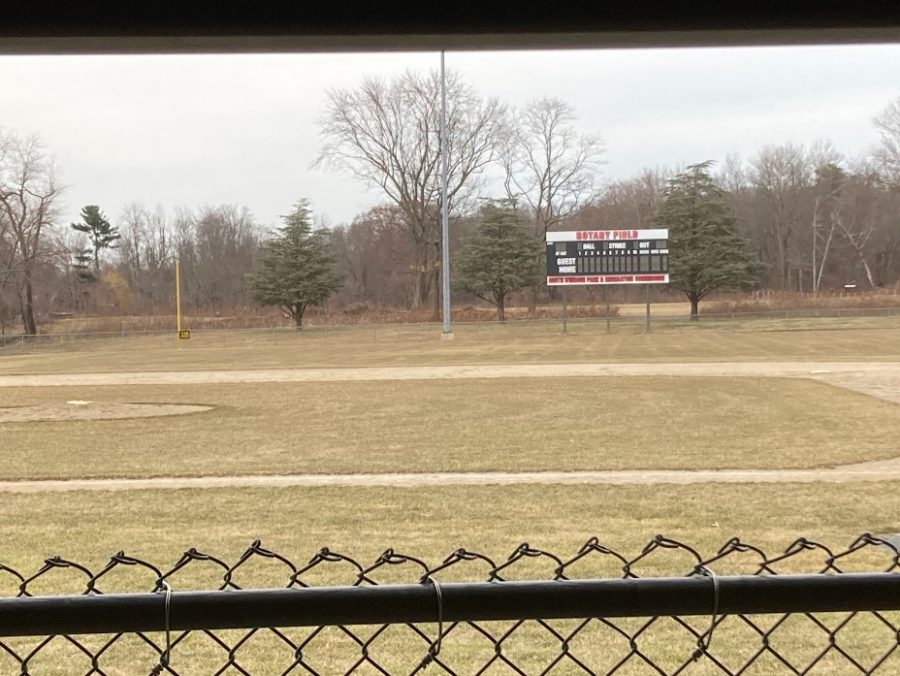 The South Windsor High School Varsity Baseball field, standing at the ready for the upcoming season.