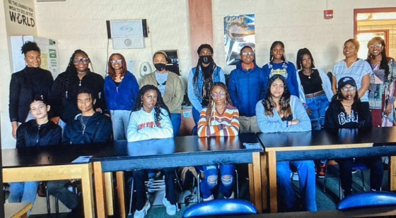 Members of South Windsor High Schools Black Student Alliance. The purpose of this club is to create a safe place where students can gather to promote, educate, and form ideas and solutions to address racial issues in South Windsor.