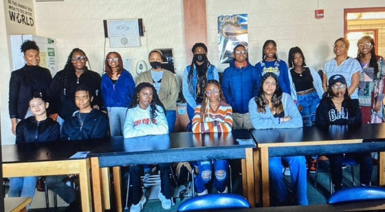 Members of South Windsor High School's Black Student Alliance. The purpose of this club is to create a safe place where students can gather to promote, educate, and form ideas and solutions to address racial issues in South Windsor.