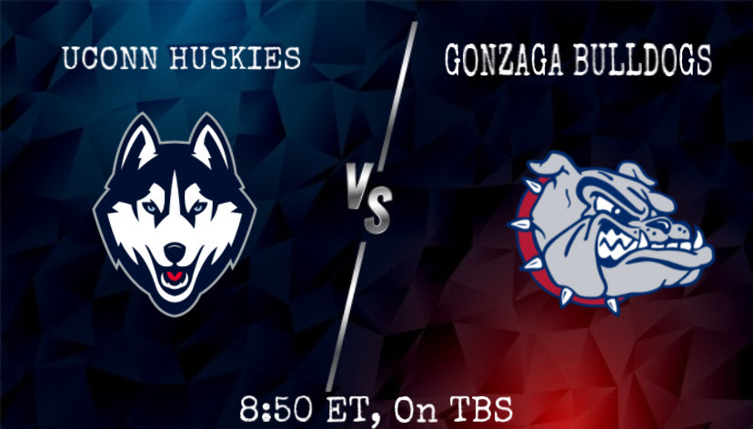 The+UConn+Huskies+and+Washingtons+Gonzaga+faced+off+for+a+spot+in+the+Final+Four+during+March+Madness.