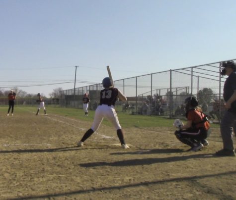 Siena Hart pictured at bat during the SWHS girls softball game against Manchester