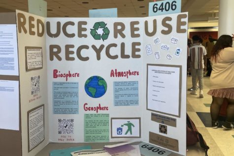 On Thursday, May 25th, freshman students presented their science fair projects for review by local community members and judges.