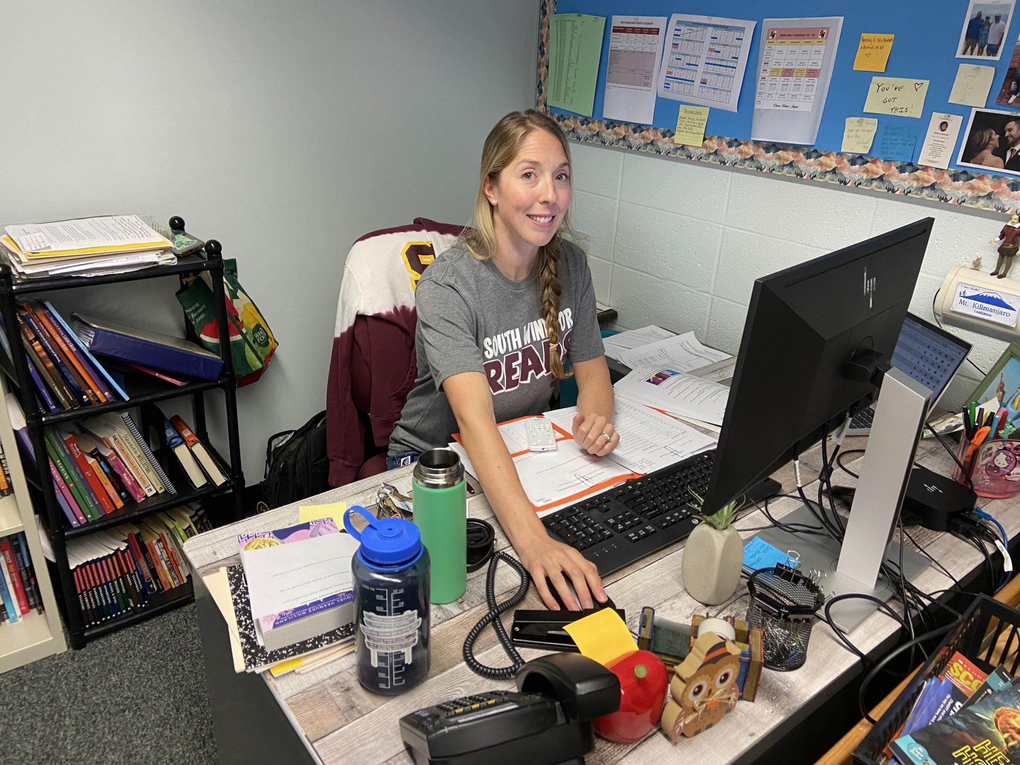 Creating the most comfortable space in South Windsor High School, Mrs. Howards classroom is a space where students feel supported and thrive.