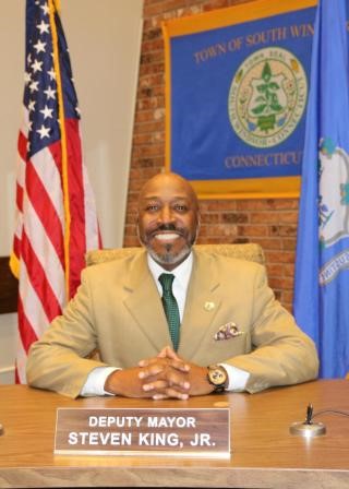 Steven King Jr is a Candidate for town council. He moved to South Windsor 10 years ago, and has served as South Windsor’s first Black Deputy mayor. 
