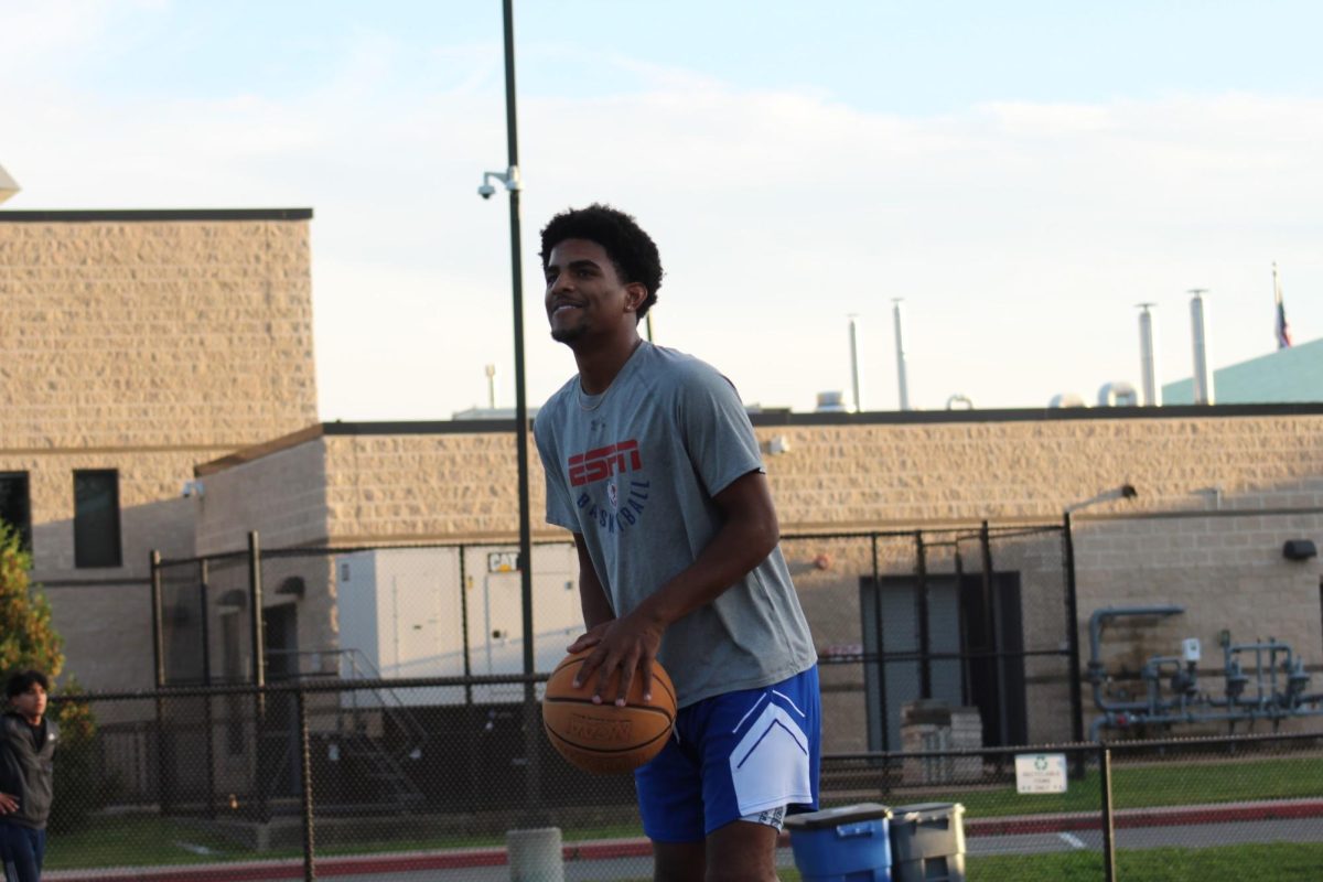 Senior London King is taking extra threes in preparation for his senior season. 