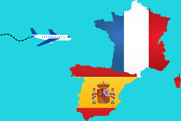 SWHS students get excited for the upcoming France-Spain trip. (Made with Canva)