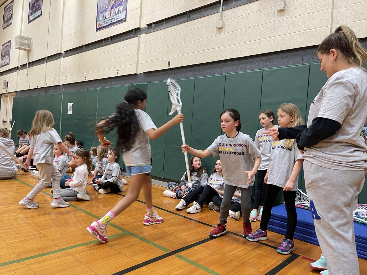 All ages and grade levels of lacrosse from kindergarten to grade 12 participate in opening day. 