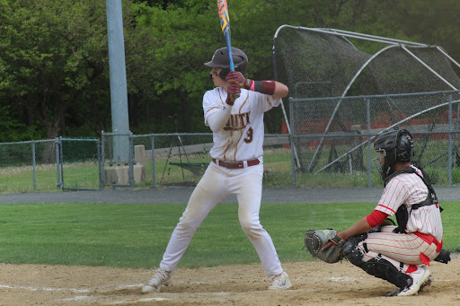 Junior Sam Balducci prepares for a pitch during the Bobcats 8-2 win over Manchester.