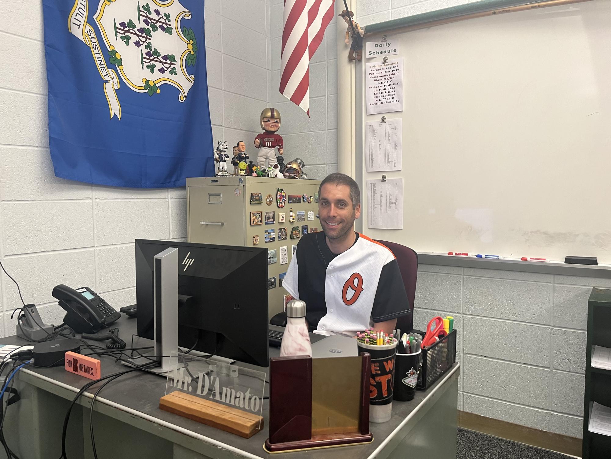 Social Studies teacher, Mr. DAmato is the junior class advisor and works closely with the class officers. 
