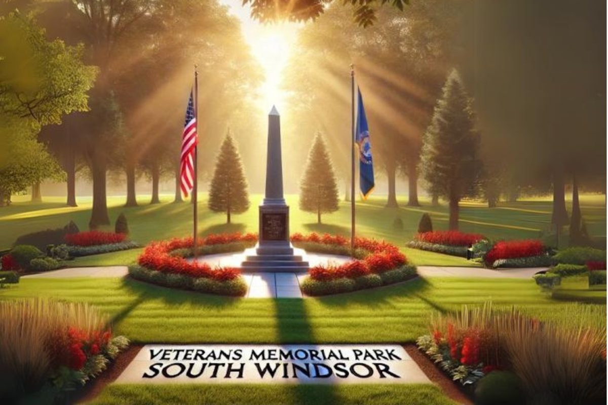 A rendering of South Windsors Veterans Memorial Park located on Pleasant Valley Road.