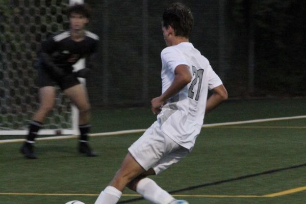 Junior Hayden Xhokaxhiu scoring his first goal of the season.