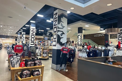 The University of Connecticut on campus store that South Windsor Students were allowed to view while they visited UCONN. (Sneh Detroja)
