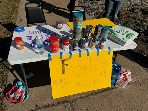 On November 2nd, a food drive was held at the South Windsor Community Center and people dropped off food for the local pantry. 