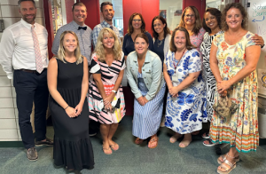 The guidance department posed for a photo on the first day of school.
(Jillian Dobosz)
