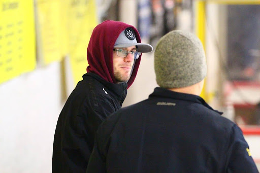 New South Windsor High School Bobcats Hockey Coach, Nick Gionfriddo. (Jeff De Haes)