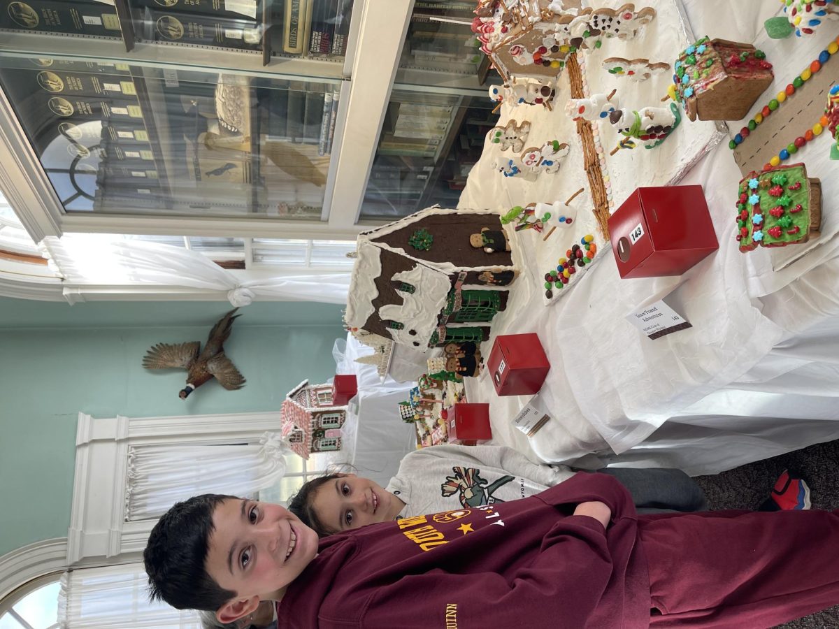 The Wood Memorial Library hosts the South Windsor annual Gingerbread House Festival. (Mrs. Quinn)