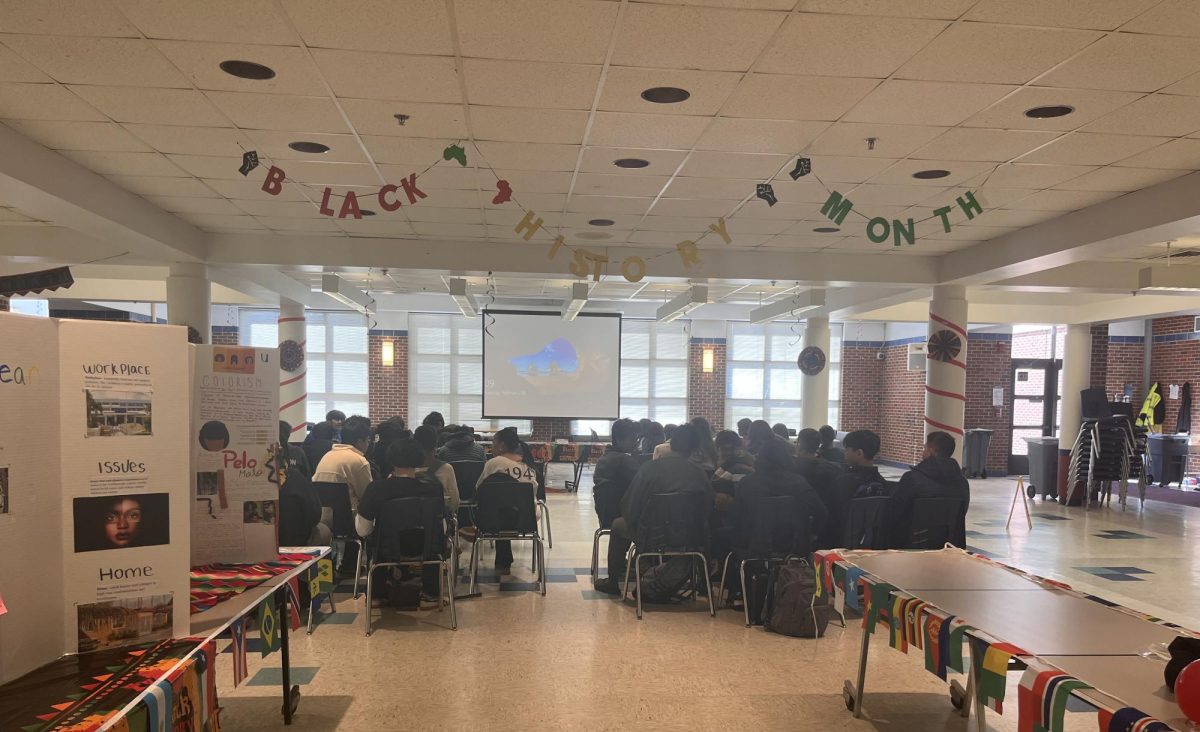 A panel of presenters spoke at the third annual Black History Month Fair at SWHS.