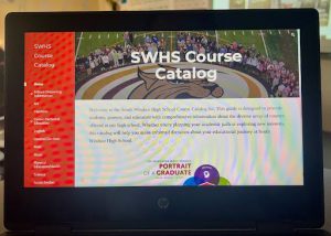  SWHS' course catalog contains a variety of course options for each grade level.