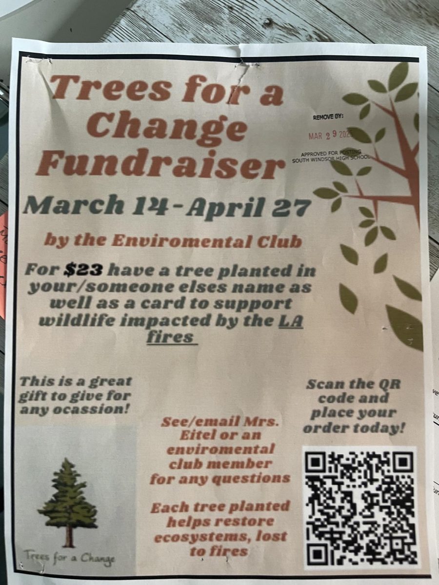 Trees for a Change is run by SWHS' Environmental Club. They will be sending saplings over to LA to help after the wildfires. 