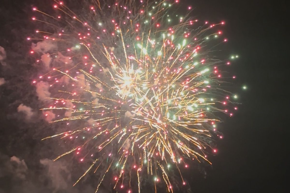 Fireworks lit up the night sky concluding Armed Forces Day in South Windsor. 