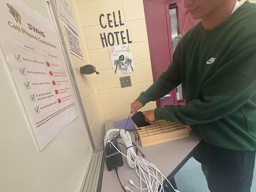 Students are required to place their cell phones at the front of the room before class.

