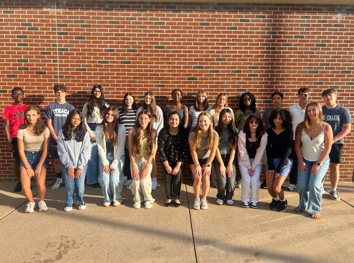 The staff of The Bobcat Prowl pose for their annual staff photo at the beginning of the year. 