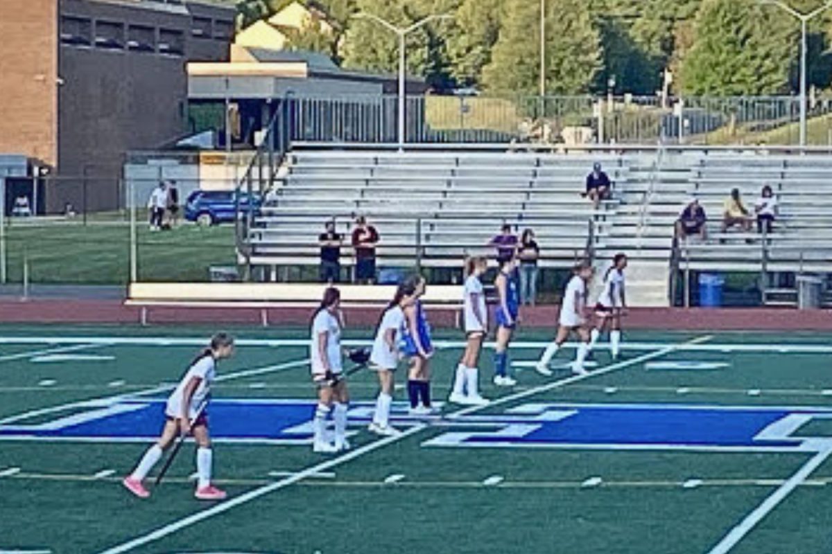 The Bobcats prepare to defend a corner shot in their game against Hall High School. (photo courtesy of Shirley Hennessey)