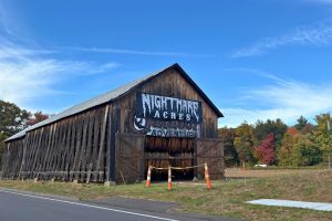 A roadside view of Nightmare Acres located adjacent to Nomad's Outdoor Adventure in South Windsor. 