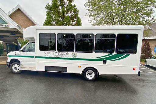 The new bus that was added to the South Windsor Senior Center vehicle fleet. (photo courtesy of Andrea Cofrancesco)