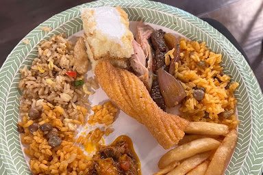 A plate grabbed at the Hispanic Heritage fair at South Windsor High School.