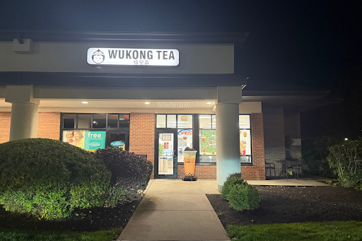The newly opened bubble tea store, Wukong Tea, at its location in the Town Center plaza.