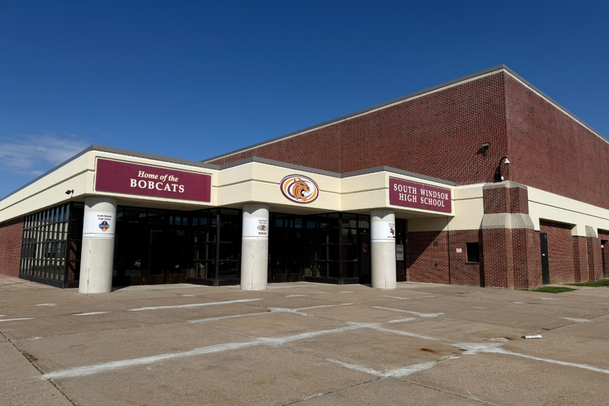 South Windsor High School, one of several polling places for elections in South Windsor