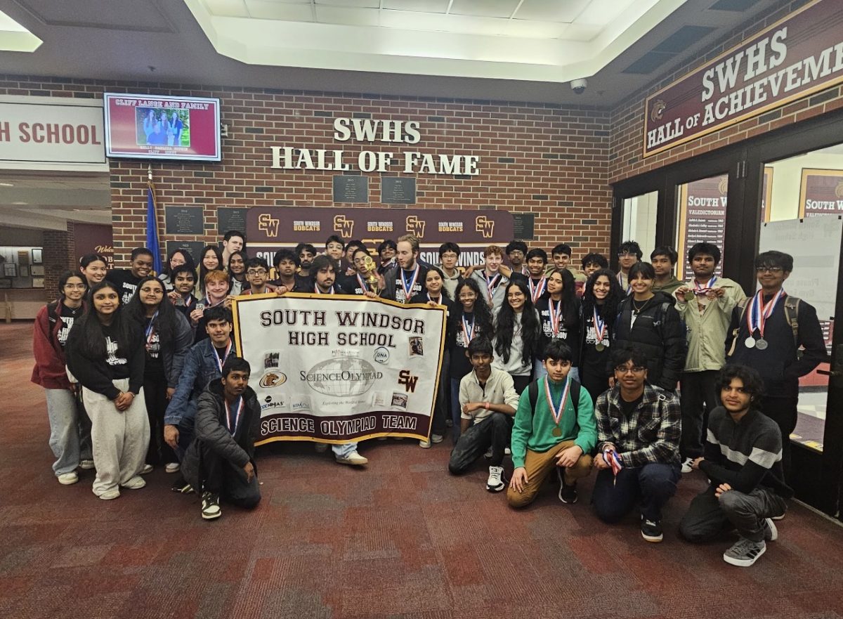The Science Olympiad team poses after returning from the National Competition. (Photo courtesy of Joshua Kraus)